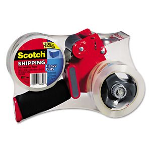 Scotch Packing Tape Dispenser With 2 Rolls