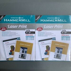 Hammermill Paper Laser Print 24lb- 8.5 x 11 Letter 94 Bright 50 Sheets sample pk