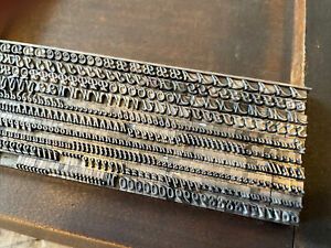 19th Century Decorative Letterpress Foundry Type Font 14 Point Unknown
