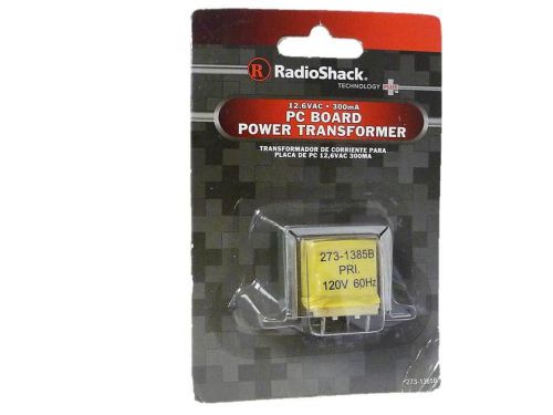 Radioshack 12.6v 300ma pcb-mount miniature transformer 273-1385b for sale