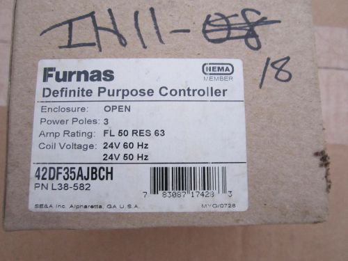 Siemens furnas 42df35aj definite purpose contactor  3 pole 50 amp 24v 60 hz for sale