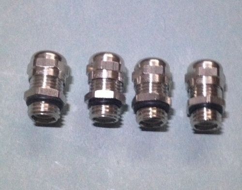 (4) hummel cord grip cable gland, stainless steel, see description! for sale