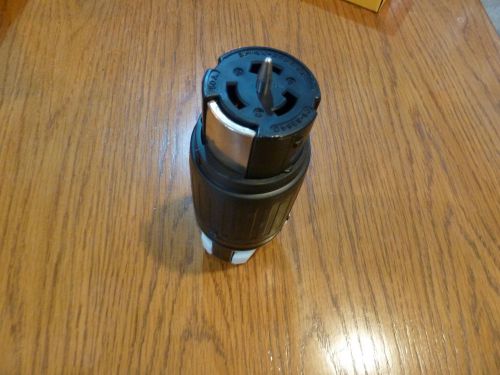 Hubbell CS8364C Connector, Twist Lock, 250V, 50A, 3 Pole, 4 Wire