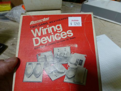 PerfectLine Vintage Two Gang Weatherproof Wiring devices SW 1-2 LOT OF 3