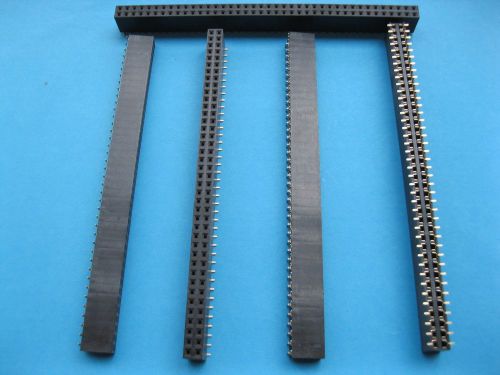 40 pcs gold smt smd 2.54mm 80pin breakable female pin header double row strip for sale