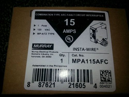 Murray Mp115Af Afci, 15 Amp, 1 Pole, 120 Volt A
