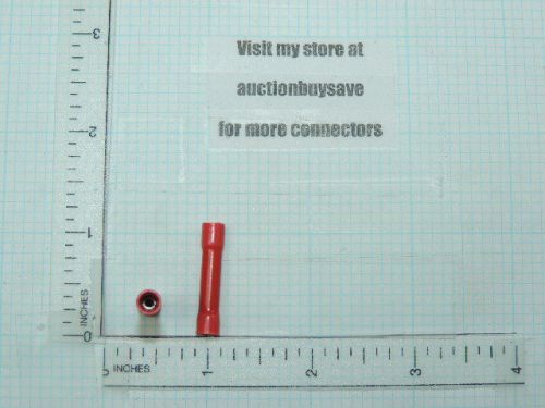 30 pack red vinyl butt 18-22 ga wire in line connectors molex t-2019 22-18 awg for sale