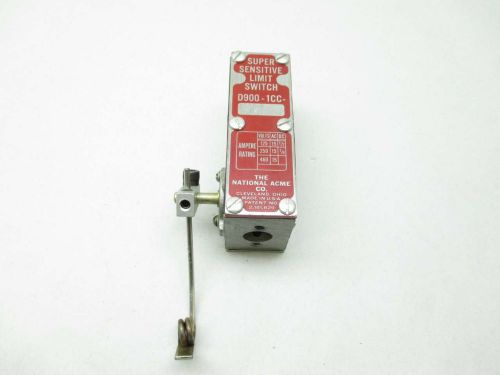 National acme d900-1cc-36 super sensitive limit switch 125/250/460v-ac d446284 for sale