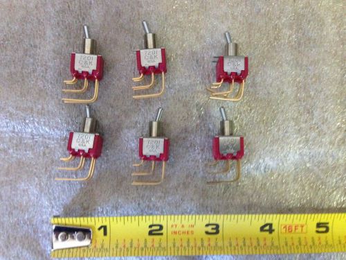 6 PCS US MADE C&amp;K 7201 ARDUINO PROJECT TOGGLE SWITCH HIGH QUALITY RELIABILITY