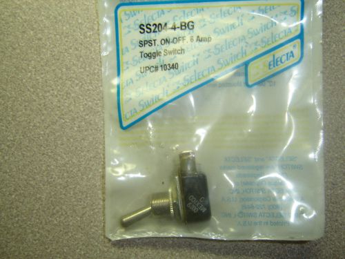Ss204-4-bg lot of 2 selecta toggle switch spst 125v 6a / 250v 3a on-off nos for sale