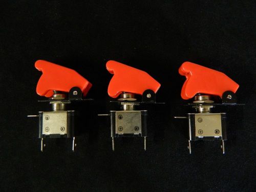3 pack toggle switch on off rocker red led 12v 20 amp race nitrous ec-3015rd for sale