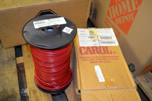 Carol cable  wire 18/2  fire alarm, 500ft, red  93038.18.03 for sale