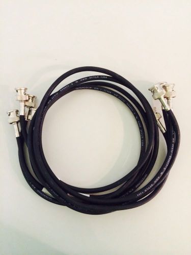 4 RG223/U InterComp Jumper Cables 50 Ohm BNC(M) BNC(M) 2&#039; 6&#034;