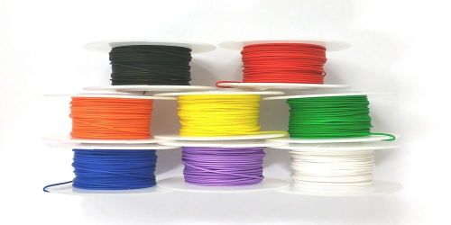 8 Color Assortment 26AWG Solid Kynar Insulated Electronic, Hobby or Crafts Wire