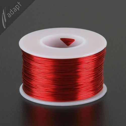 Magnet Wire, Enameled Copper, Red, 23 AWG (gauge), 155C, ~1/2 lb, 313ft