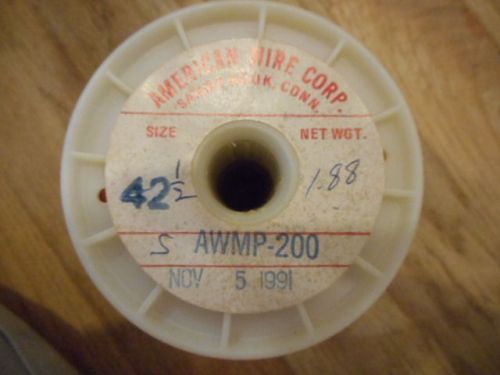 Awg 42-1/2 copper magnet wire / weight 1.88 lbs. full spool  awmp-200 for sale