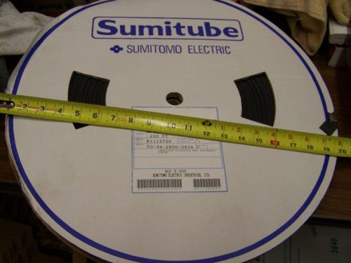 NEW Sumitomo Sumitube F5N 1/2&#039; x 200&#039; ft Black Heat Shrink Tubing Made in Japan