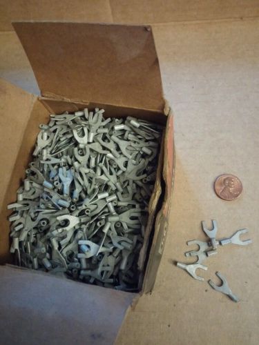 900+ pieces non insulated #10 fork crimp terminals 22-18awg no.a115 for sale