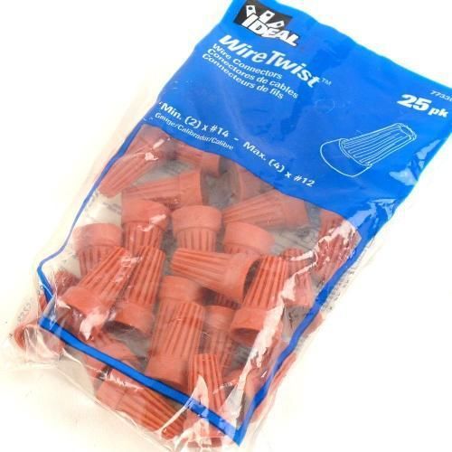 Ideal 25 pack plastic standard wire connectors- 773304 for sale