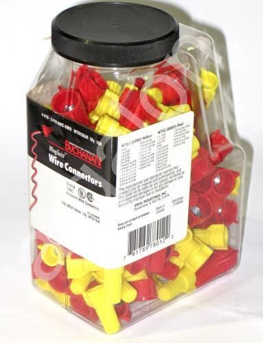 Buchanan wingtwist wire connectors mixture yellow &amp; red wt0150jr used for sale