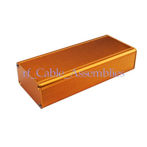 NEW Aluminum Box Enclosure Case DIY -4.32&#034;*1.89&#034;*0.98(L*W*H) Golden yellow