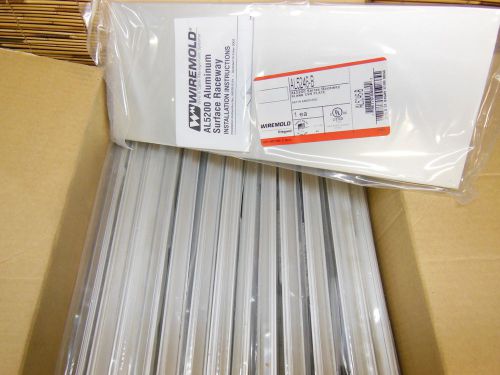 Case of Wiremold AL5246-b Blank cover plates LOT of 25