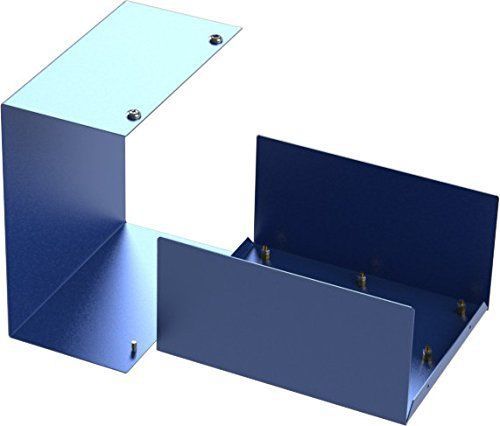 IAASR Blue DIY Electronic Steel Box Enclosure 7x6.5x3.5