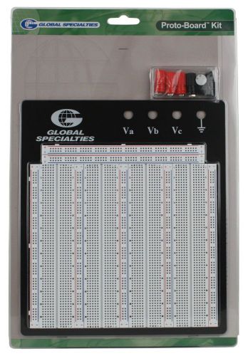 Global specialties pb-104e externally powered breadboard with metal back plat... for sale