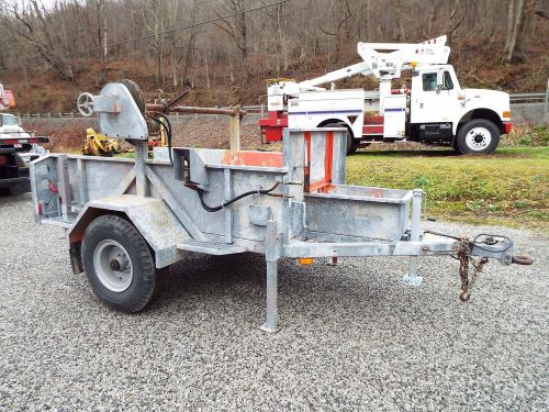 94 allegheny reel / material trailer galvanized hydraulic take-up  retriever for sale