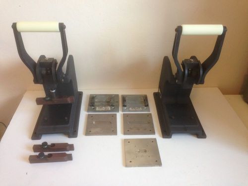 LOT OF 2 - PANDUIT  MCP5 MANUAL PRESS LAT-CON WITH 8 DIES PRESS