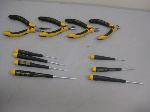 Wiha 32793 esd-safe tool set - 11 pc pliers/slotted/philips screwdrivers !48b! for sale
