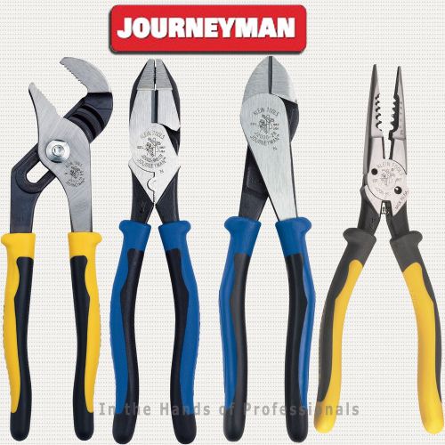 Klein j2000-9necr+j2000-28+j502-10+j206-8c journeyman high-leverage pliers set for sale