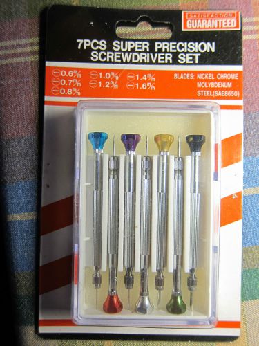 ArmWAY 7pcs Steel precision slotted screwdriver 0.6/0.7/0.8/1.0/1.2/1.4/1.6mm