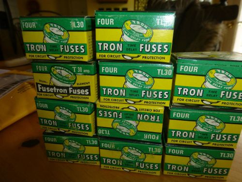 Fusetron 30 AMP TL30 BUSSMAN LOT OF  4 FUSES  Disregard picture Just 4 Fuses