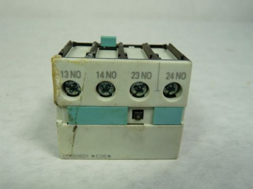 Siemens 3rh1921-1la20 front mounting auxiliary contact 2no ! wow ! for sale
