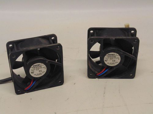 Lot of 2 papst typ 612 ng 12vdc 2.4w 200ma fans (r10-3-70) for sale
