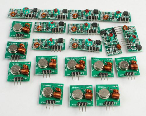 10pcs 433mhz rf transmitter and receiver kit for arduino/arm/mcu wl raspberry pi for sale