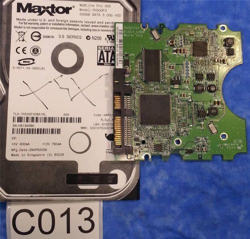 #C013 - Maxtor MaXLine Pro 500 7H500F008A1RL HA421 hard drive controller PCB