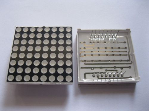 40 pcs dot matrix led display 3.7 mm 8x8 red common cathode 38x38mm 16pin for sale
