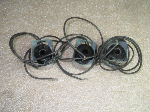 (v57-3) 1 lot of 3 used asco 96-619-1d solenoid coils w/ housing for sale