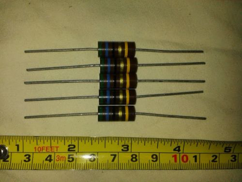 Nos 56 ohm 2 watt 5% carbon comp resistor 5 pack! for sale
