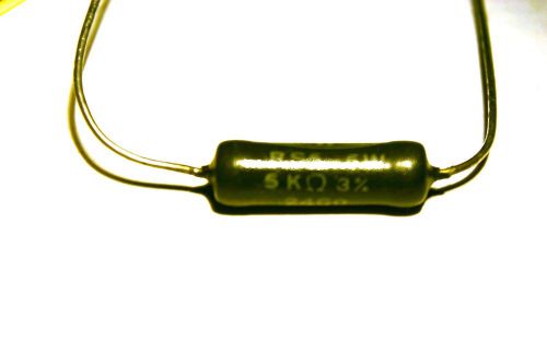 Cerl dalohm 5kohms 5watts wirewoud rs-5 resistor pair mil  radio for sale