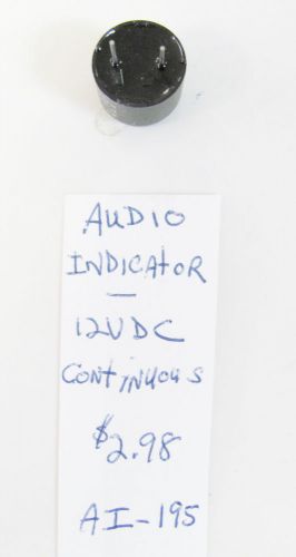 Pui audio, ai-195, 12vdc, 16mm, pc mount magnetic buzzer, 85 dba, 2200 hz, nos for sale