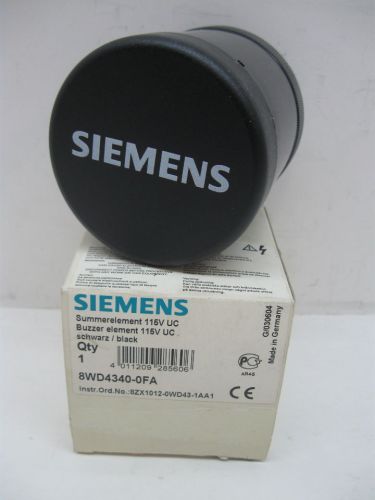 Siemens 8WD4340-0FA Buzzer Element 115 VAC New