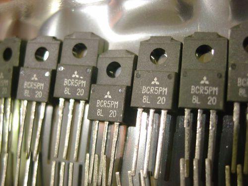 Lot of 20pcs - mitsubishi bcr5pm-8l triac - 5a, 400v isolated tab - usa seller for sale