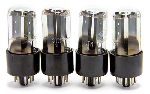 STRONG MATCHED QUAD 6N8S = 1578 = 6SN7 = TOP RUSSIAN Tubes FOTON NOS OTK 60s!