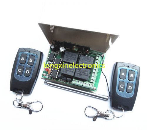 5X DC12V 4CH RF Wireless Remote Control Relay Switch Security System
