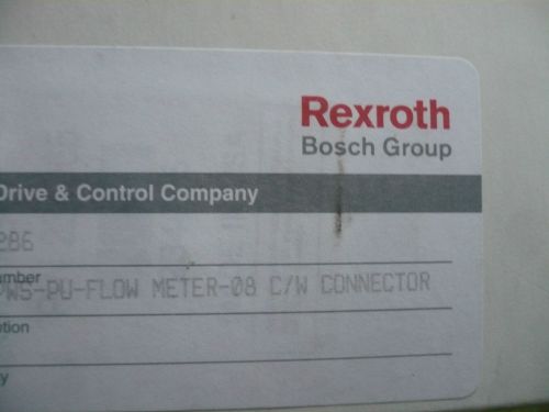 New Gem Sensors Rexroth Bosch RotorFlow CS-PWS-PU-FLOW Meter-08 C/W Connecto