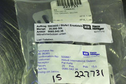 Harro Hofliger Pin Below, 0085.042.38     Bag of 20