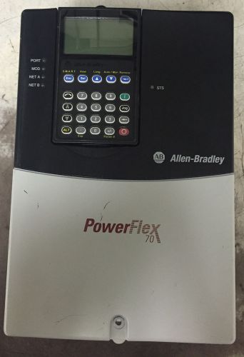 Allen bradley 20ab015a0ayyannn powerflex 70 5hp 230v 15.3a for sale